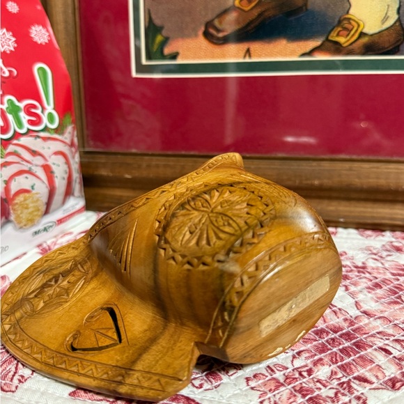 Carved Wooden Decorative Pitcher - Picture 14 of 16